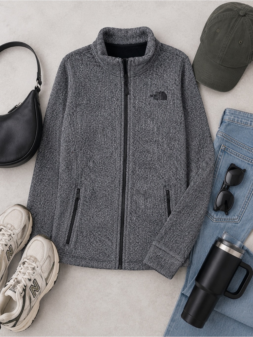 The North Face Women's Apex Chromium Thermal Fleece Full Zip Jacket Size Medium